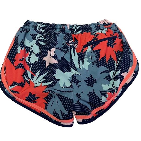 Champion women's size S running athletic shorts with liner tropical print navy - Picture 2 of 10